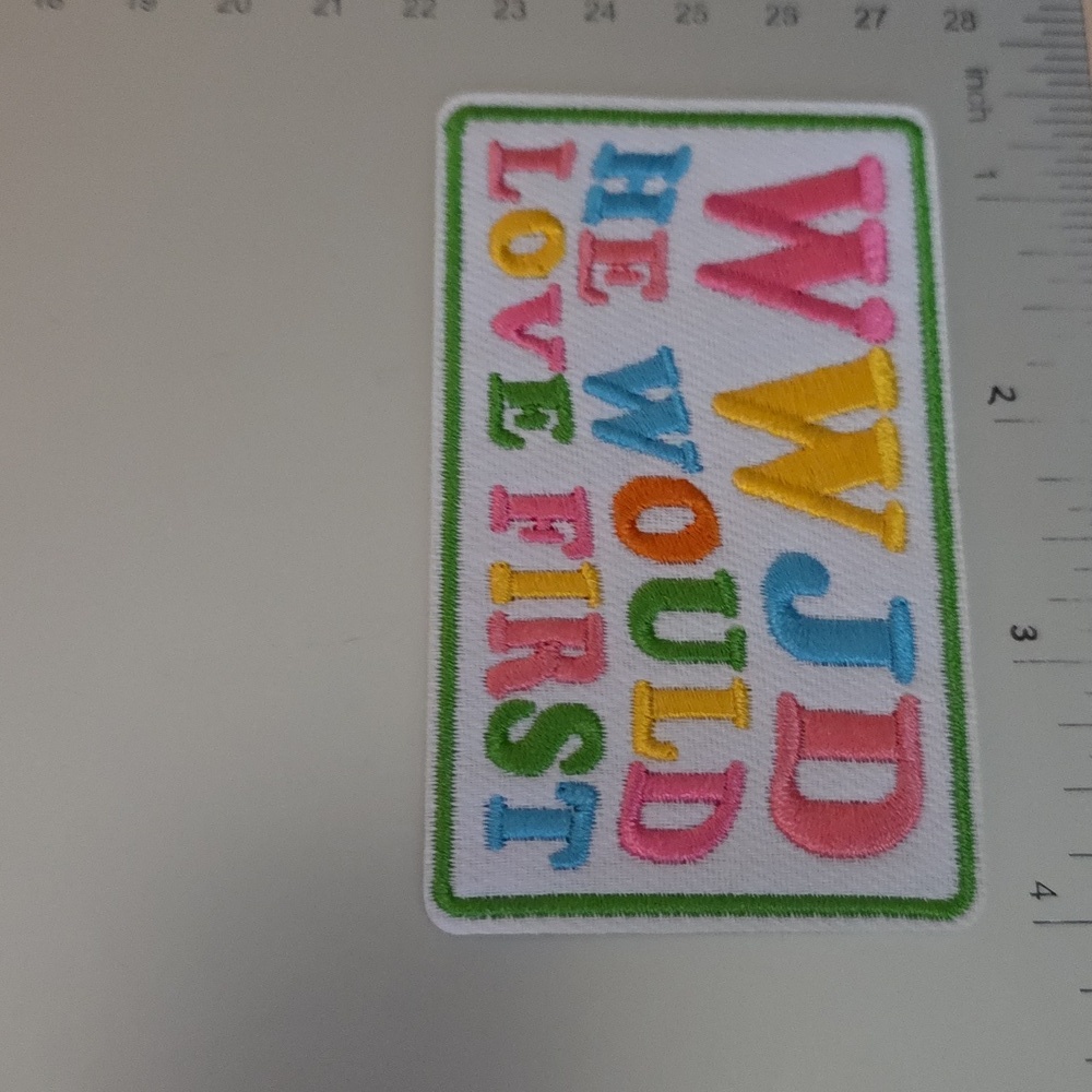 WWJD IRON ON PATCH - Picture 4 of 4